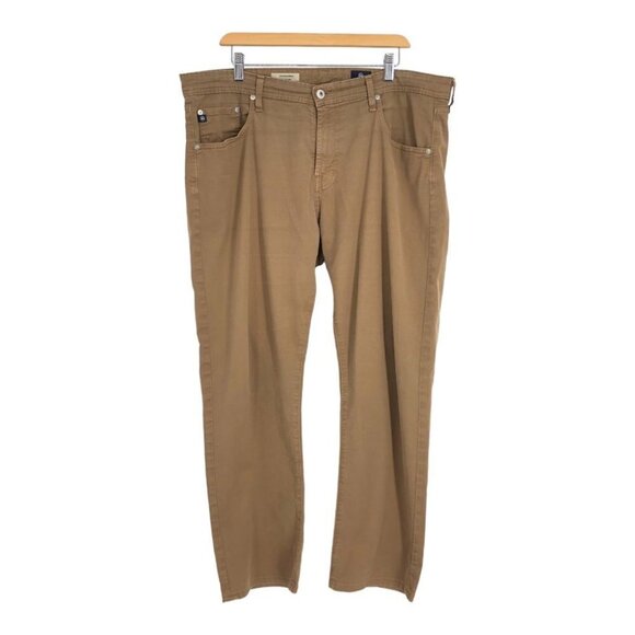 AG Adriano  Goldschmied Men's Khaki The Matchbox Slim Straight Jeans size 38 - Picture 2 of 16